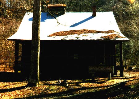 A cabin along the river