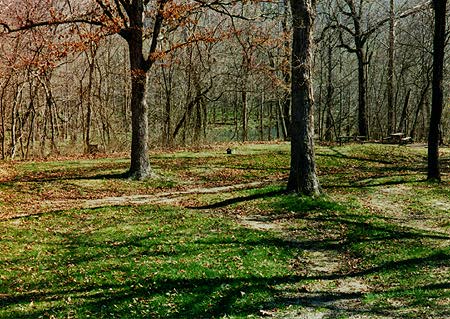 Empty campsite